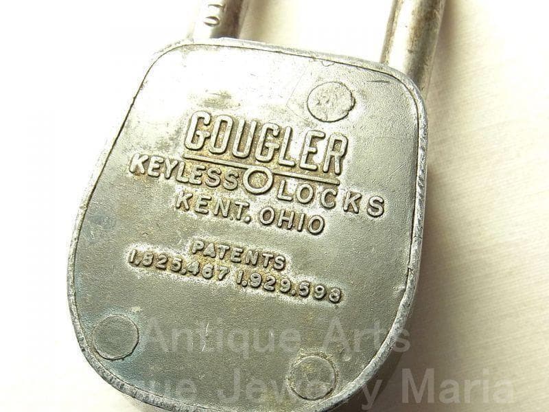 《p1057》1930年　WESTINGHOUSE・GOUGLERダイヤル南京錠