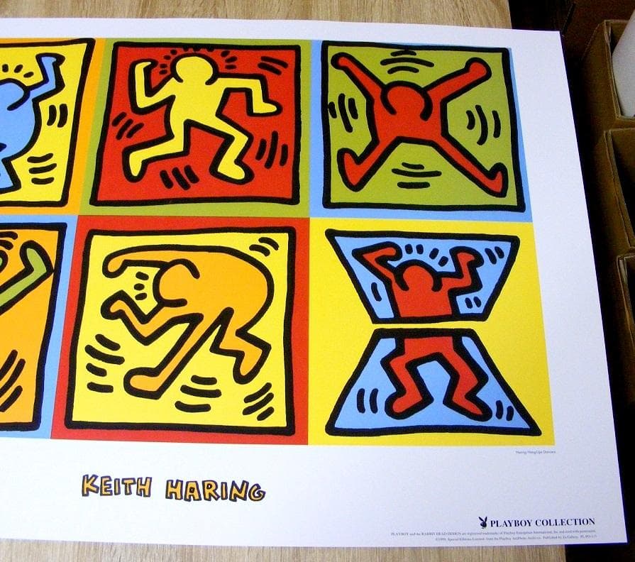 キースヘリング Six Dancing People 1999年製 ポスター