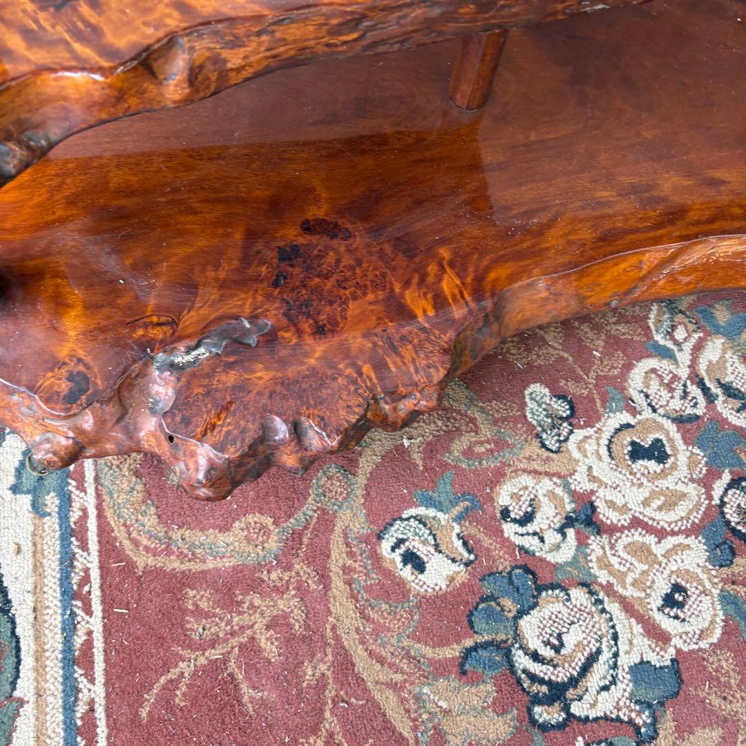 唐木家具 銘木 花梨一枚板 階段棚 茶箪笥 飾り棚 サイドボード ビンテージ