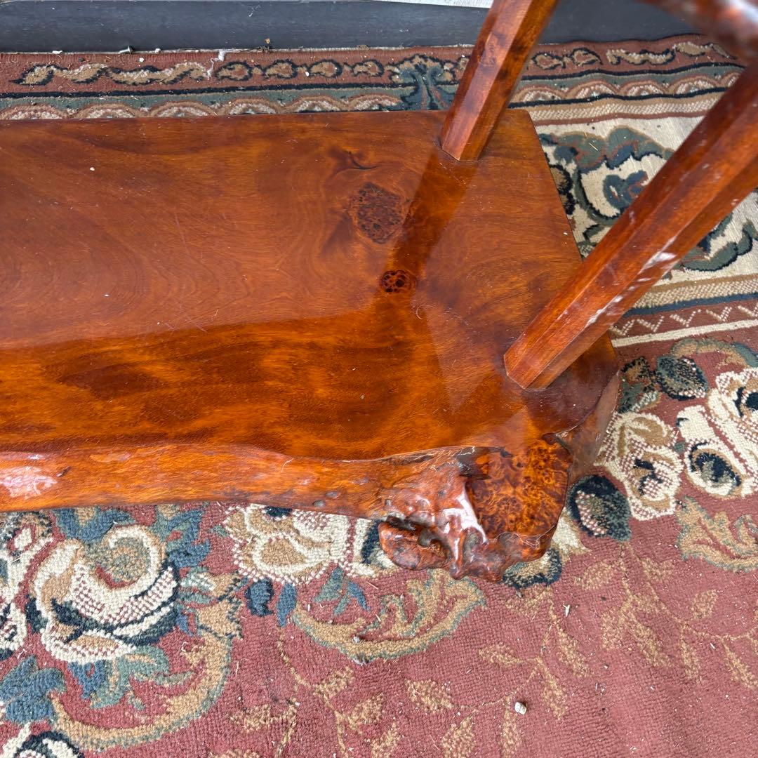 唐木家具 銘木 花梨一枚板 階段棚 茶箪笥 飾り棚 サイドボード ビンテージ