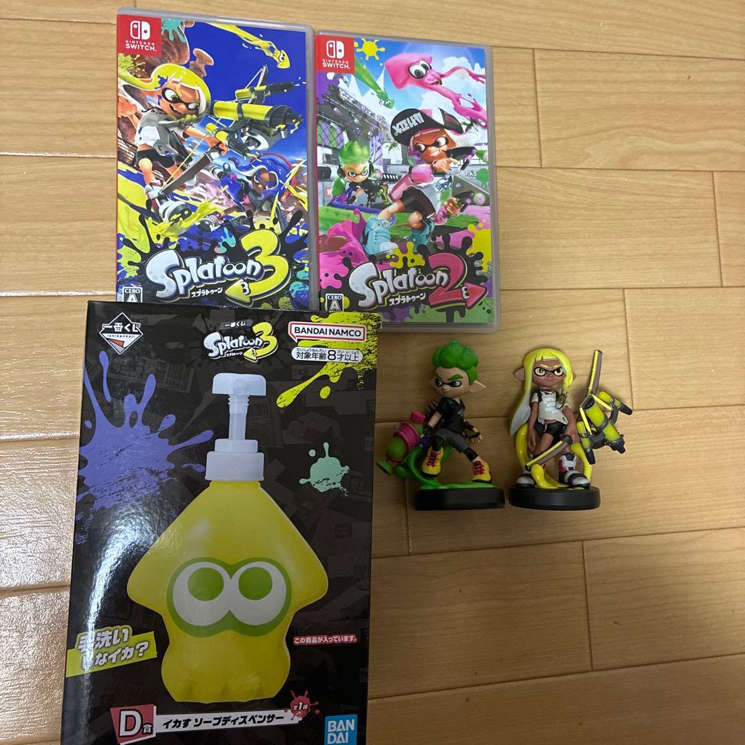 スプラトゥーン　2 3 amiibo ディスペンサー　ソフト　セット