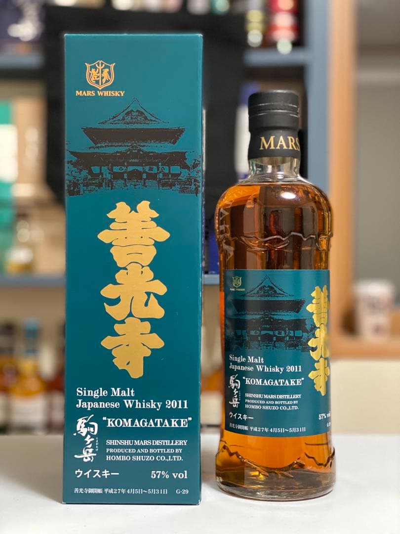 マルス駒ヶ岳蒸留所 善光寺 駒ヶ岳シングルモルトウイスキー 2011