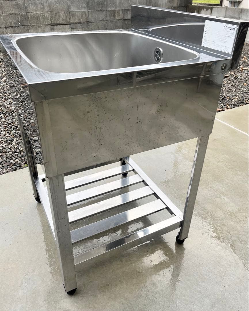 ステンレス1槽シンク 流し台 業務用　600×600×800