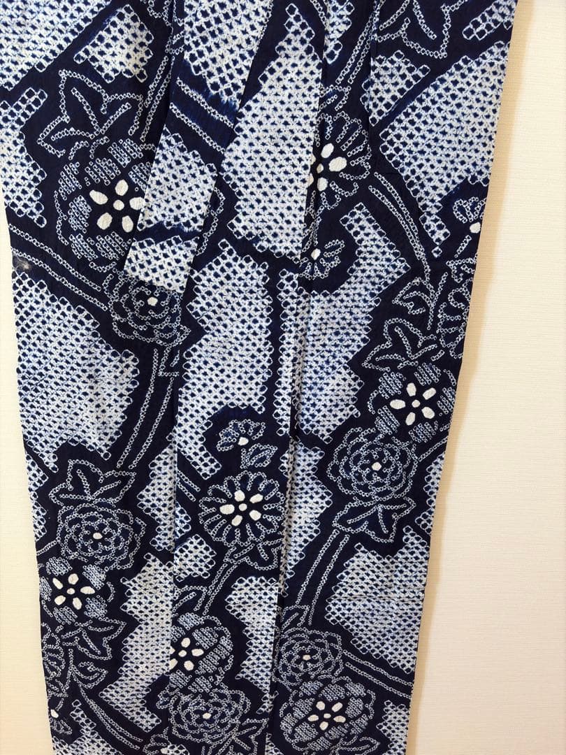 有松絞り　浴衣　身丈157センチ