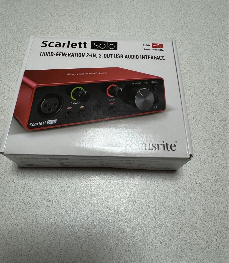 Focusrite Scarlett solo 新品未使用　オーディオインター