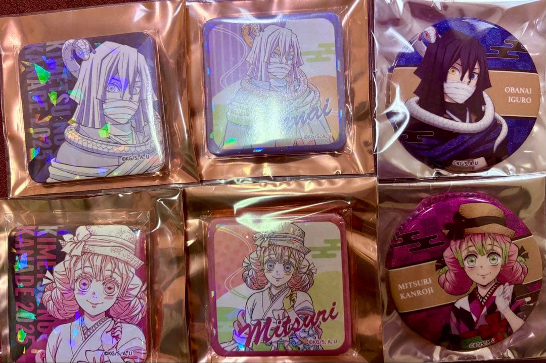 鬼滅の刃　奏宴　伊黒　甘露寺　缶バッジ　コンプリートセット