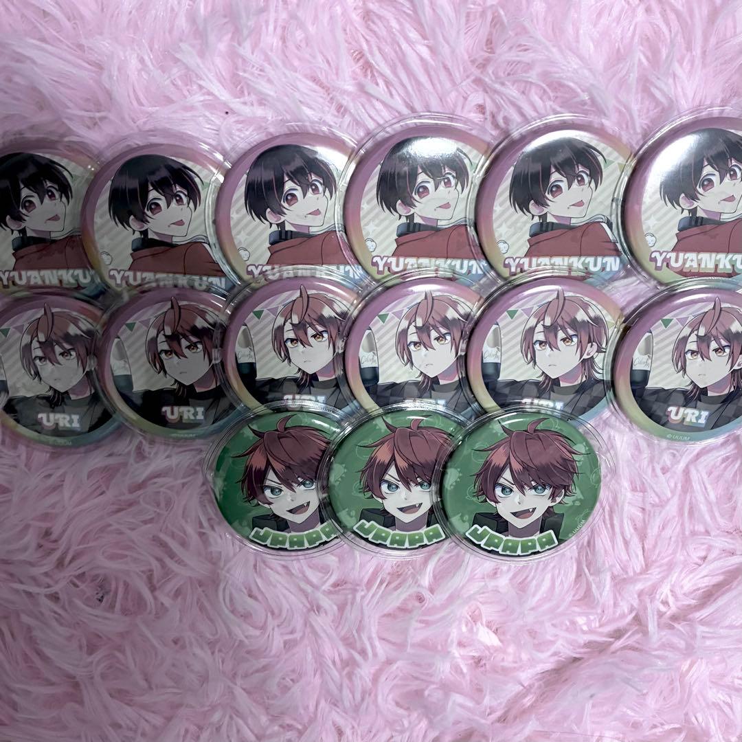 カラフルピーチ じゃぱぱ ゆあんくん うり 缶バッジ るな 特典