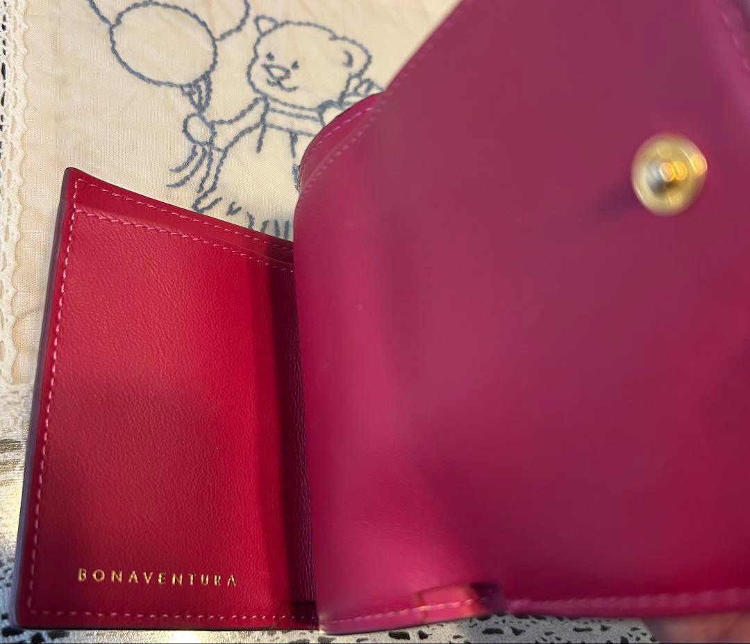 BONAVENTURA ピンク三つ折り財布