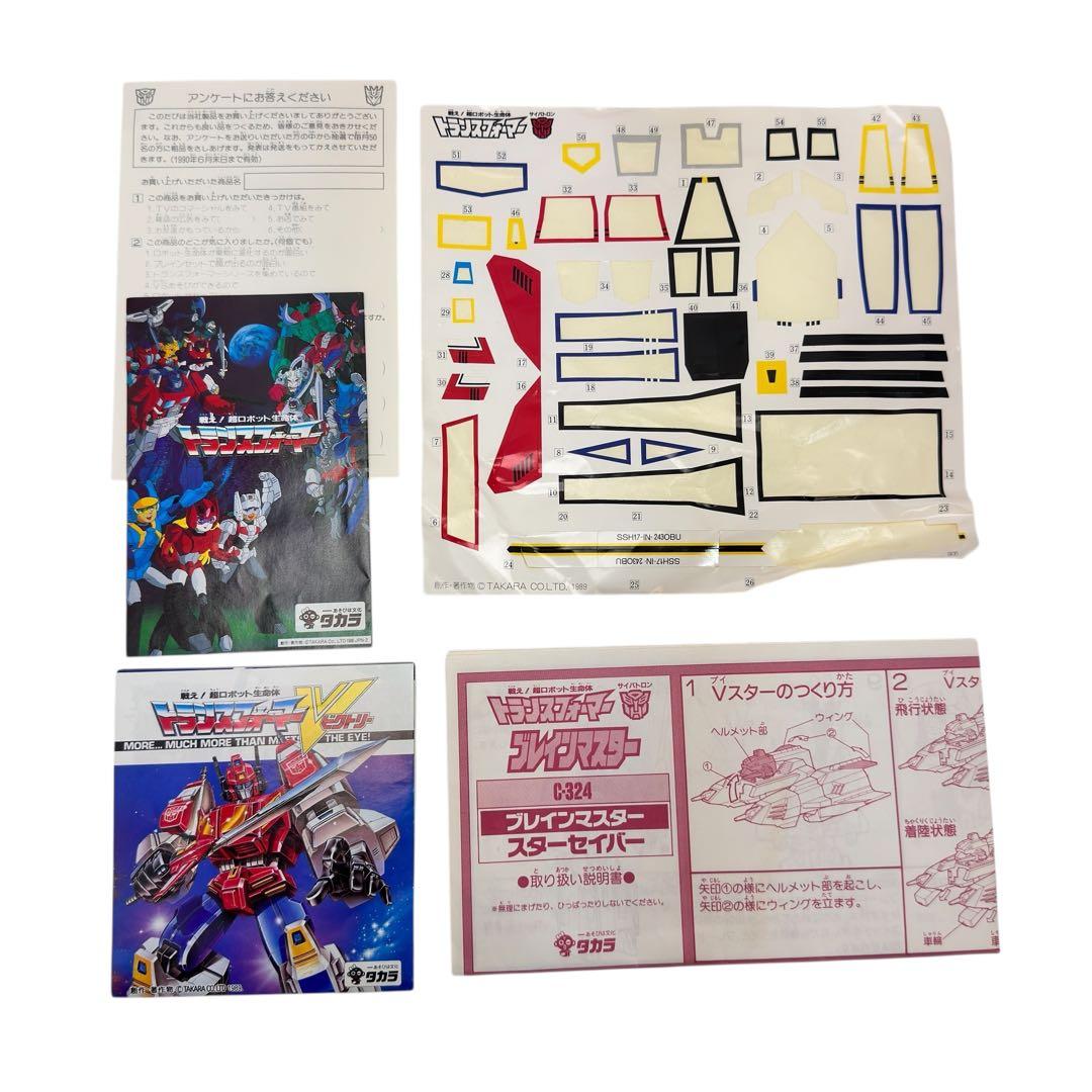 【当時物・希少】タカラ　トランスフォーマー スターセイバー C324 完品