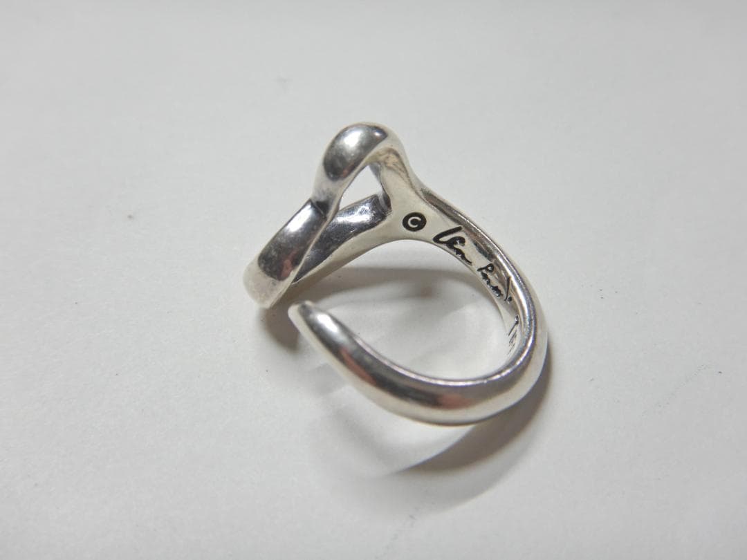 う*い様 ティファニー オープンハート シルバーリング SV925 10号