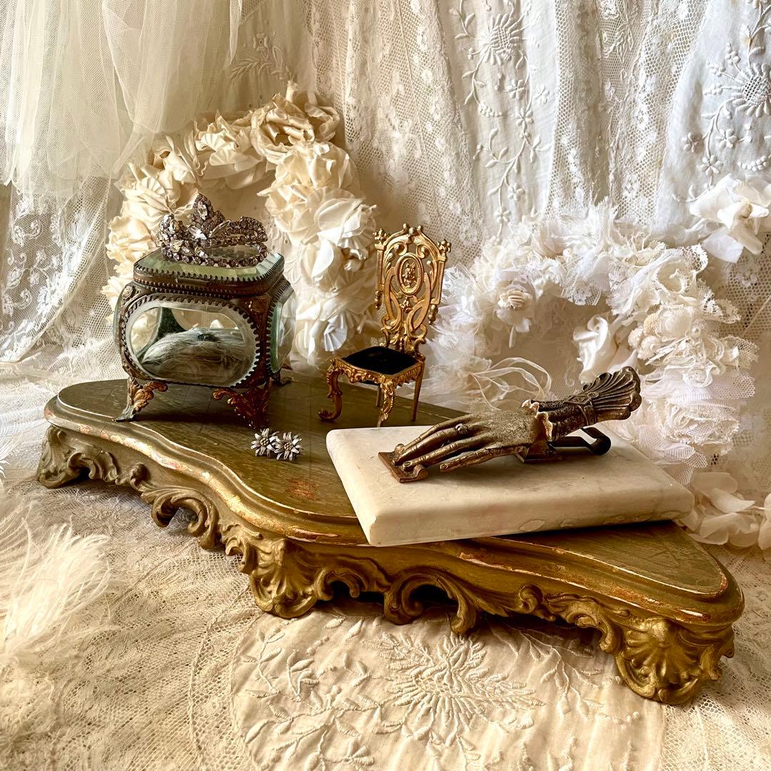 ディスプレイ台　台座　ポワドレ　プレゼンテーション店舗什器　フランスアンティーク