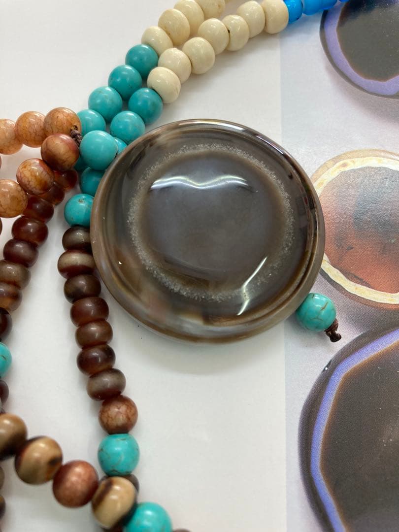 チベット羊眼天珠ネックレス