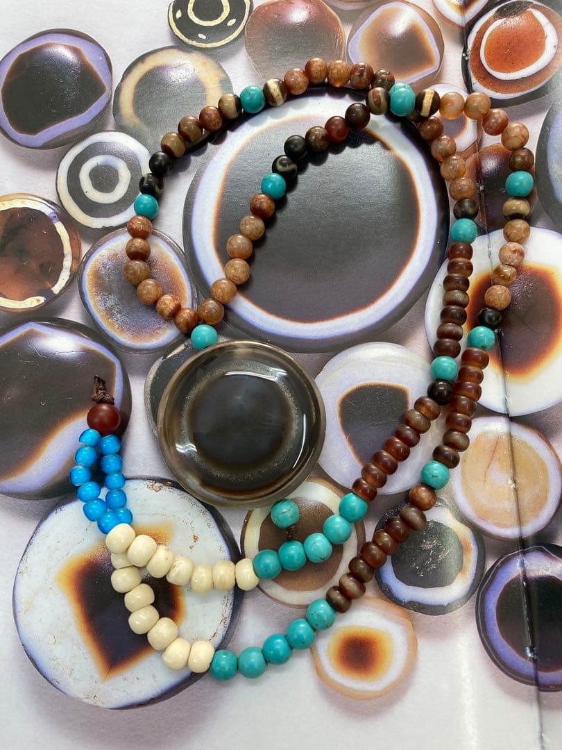 チベット羊眼天珠ネックレス