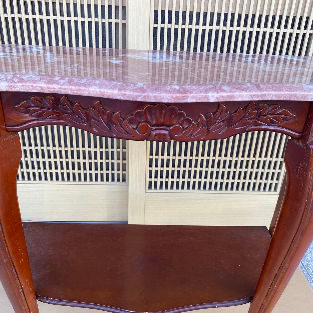 【サム】希少品】 サイドテーブル　ロココ調　アンティーク　猫脚　クラシック