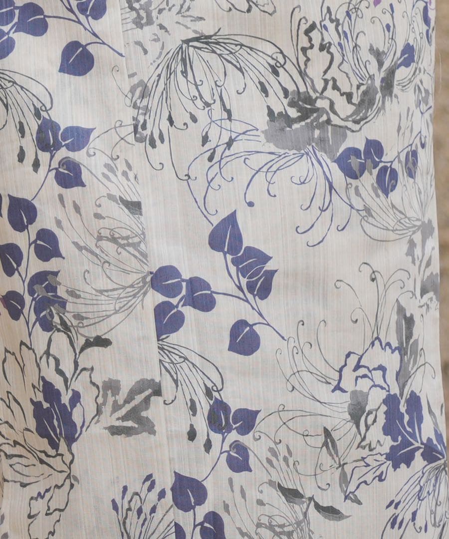 【新品】浴衣3点セット utatane 先染めベージュ風