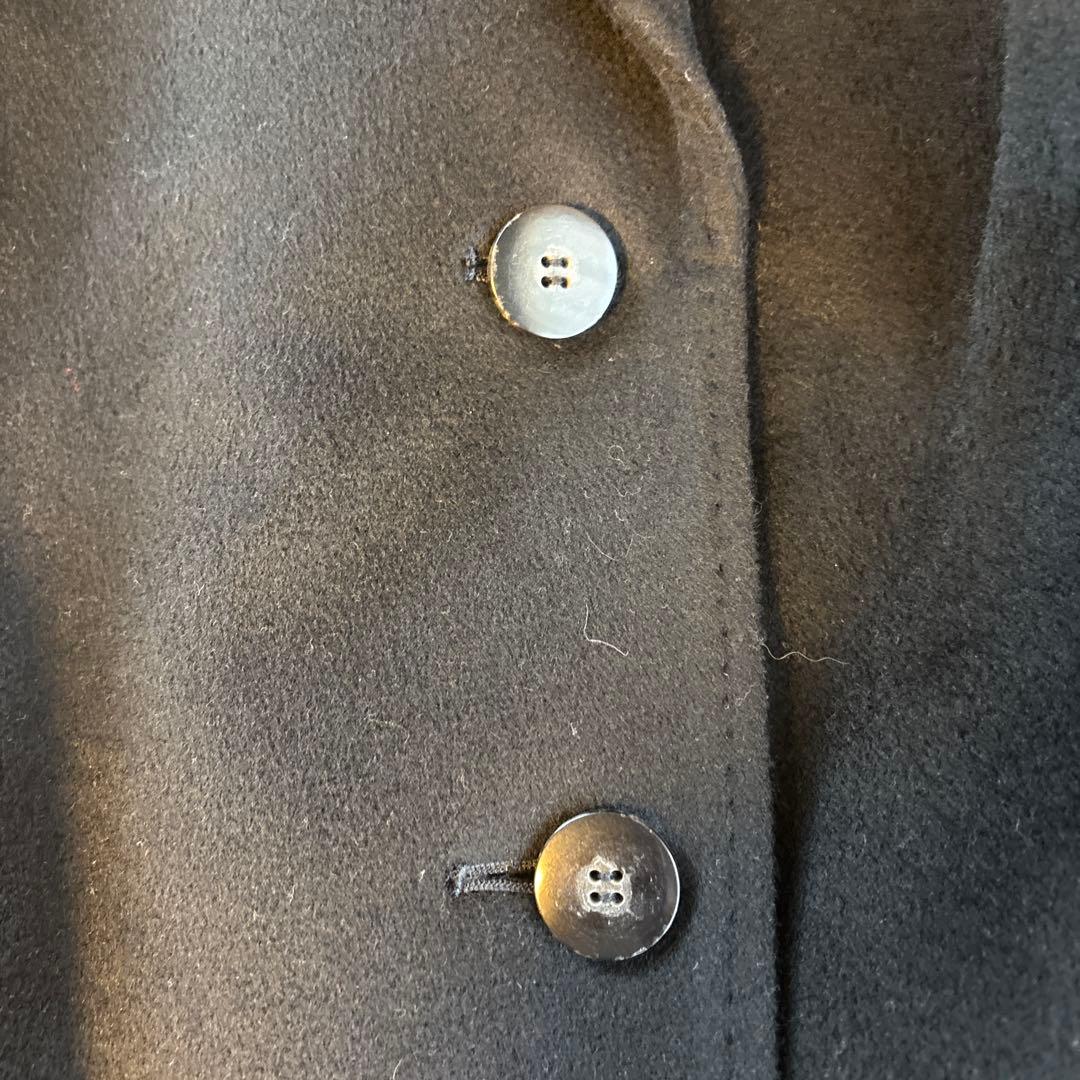 イタリアの高品質カシミヤ100%エモーダのチェスターコートマキシ丈115cm✨黒