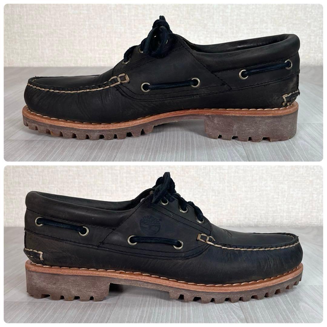 【極美品】TIMBERLAND　3EYE デッキシューズ　革靴　ブーツ　25.5