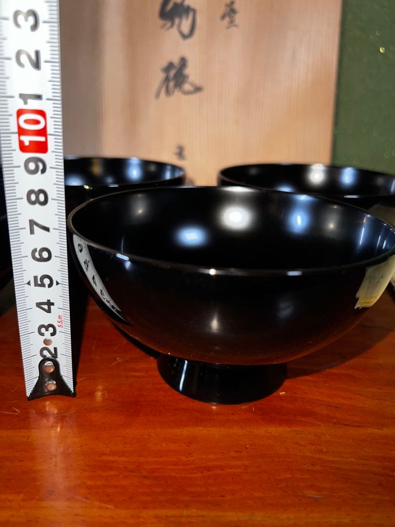 41 未使用 高級輪島塗 わじま龍作 松沈金 吸物椀5客