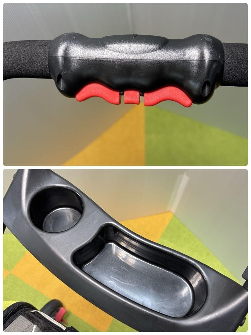 値下げ毛決行！　アイリスオーヤマ　ペットカートグリーン　折りたたみ　分離取り外し