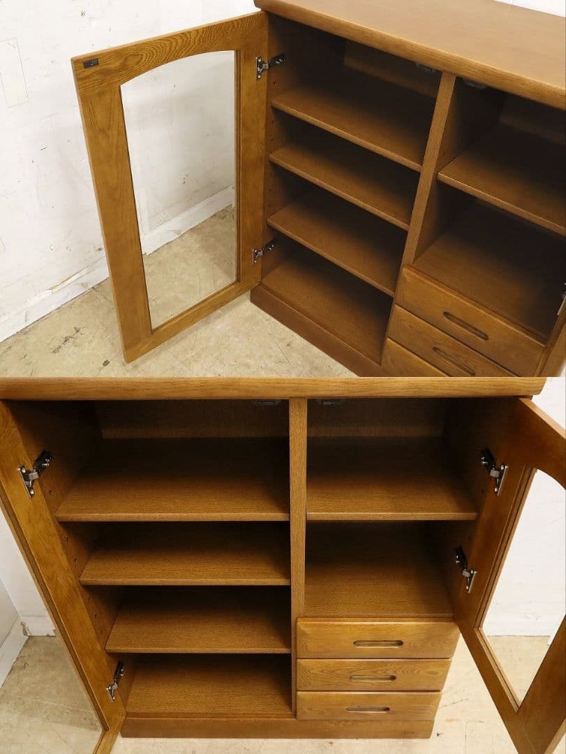 nobiko Y【浜本工芸】ナラ材・キャビネット・サイドボード