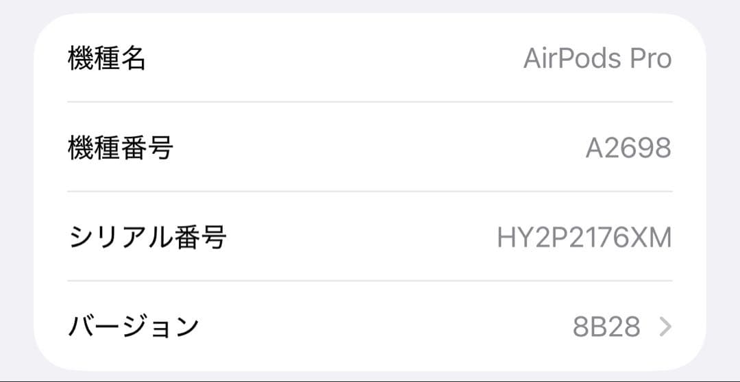 Apple AirPods Pro 第二世代 MagSafe A2698 本体