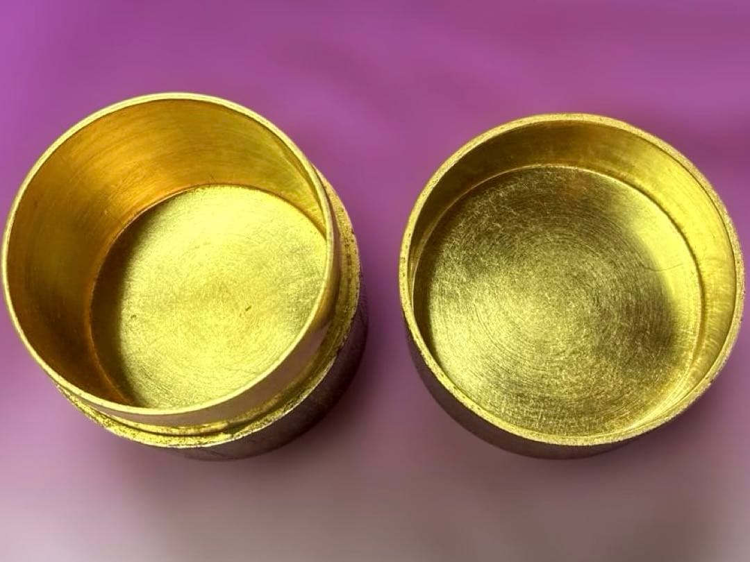 茶道具 ✨堀井胡春 ✨内金箔張 中次 棗⚫︎共箱⚫︎中次棗仕覆袋