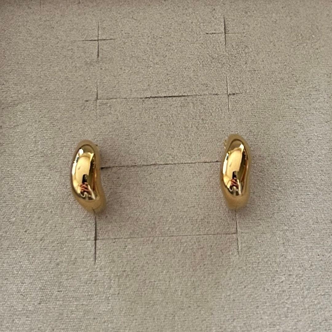 新品未使用　ete 現行品　ドロップピアス　イエローゴールド　SV925 K18