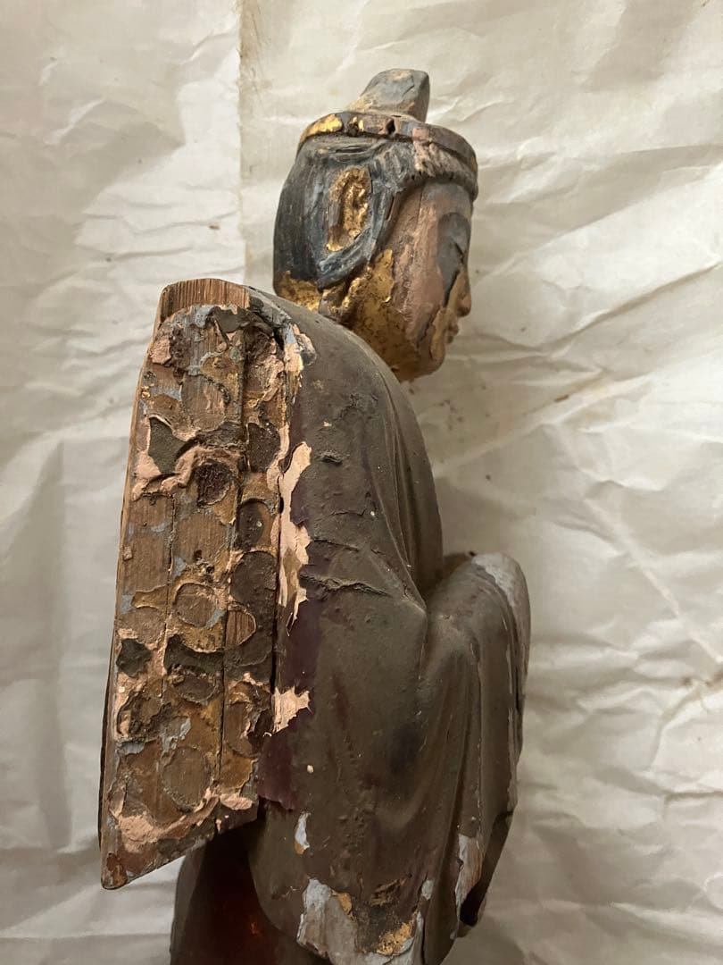 アンティーク　骨董　木彫　仏像　千手観音菩薩？　古美術