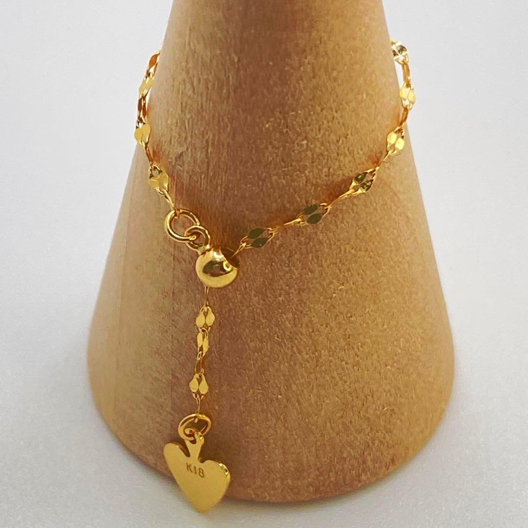 新品✨大人気18金 ✨k18刻印チェーンリング1.2㎜16号〜FREEプレゼント