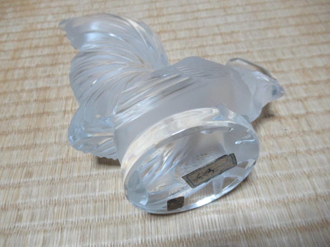 希少1928年 当時のシール付◆ラリック カーマスコット「コックナン」鶏／チャボ