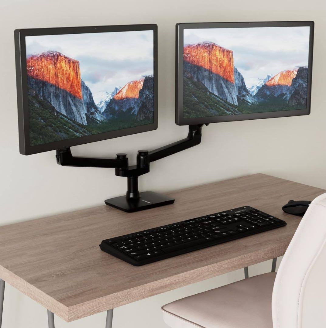 Amazon Basics デュアルモニターアーム2024年製