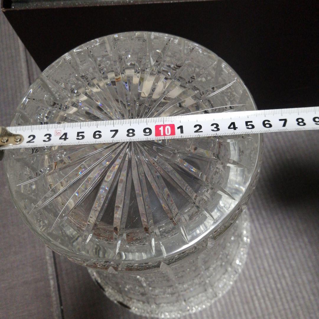 ボヘミアガラス 花瓶 フラワーベース 500PK