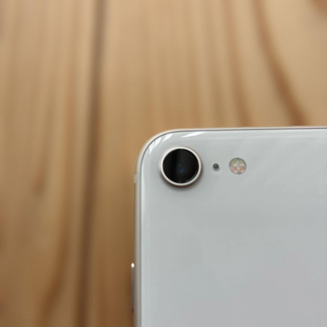 【美品】純正バッテリー iPhone SE3 ホワイト128 GB 本体