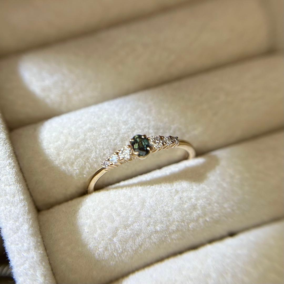 ぱ*ん様 K18 アレキサンドライトリング 11号