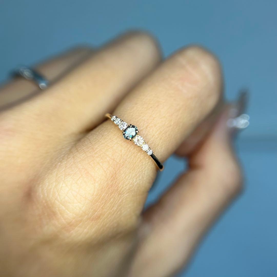 ぱ*ん様 K18 アレキサンドライトリング 11号