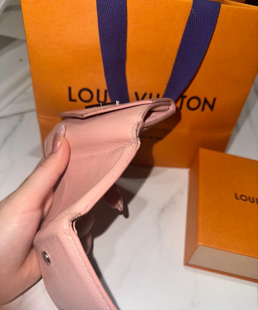 【値下げ不可】LOUIS VUITTON ピンク 三つ折り財布 ローズバレリーヌ