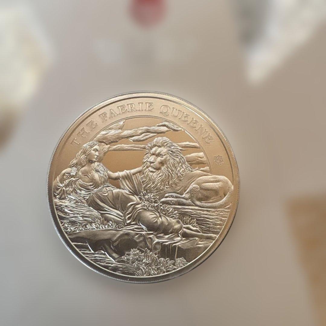 2024年 ウナとライオン 妖精の女王 1オンス銀貨 純銀 ブリスターパック入り