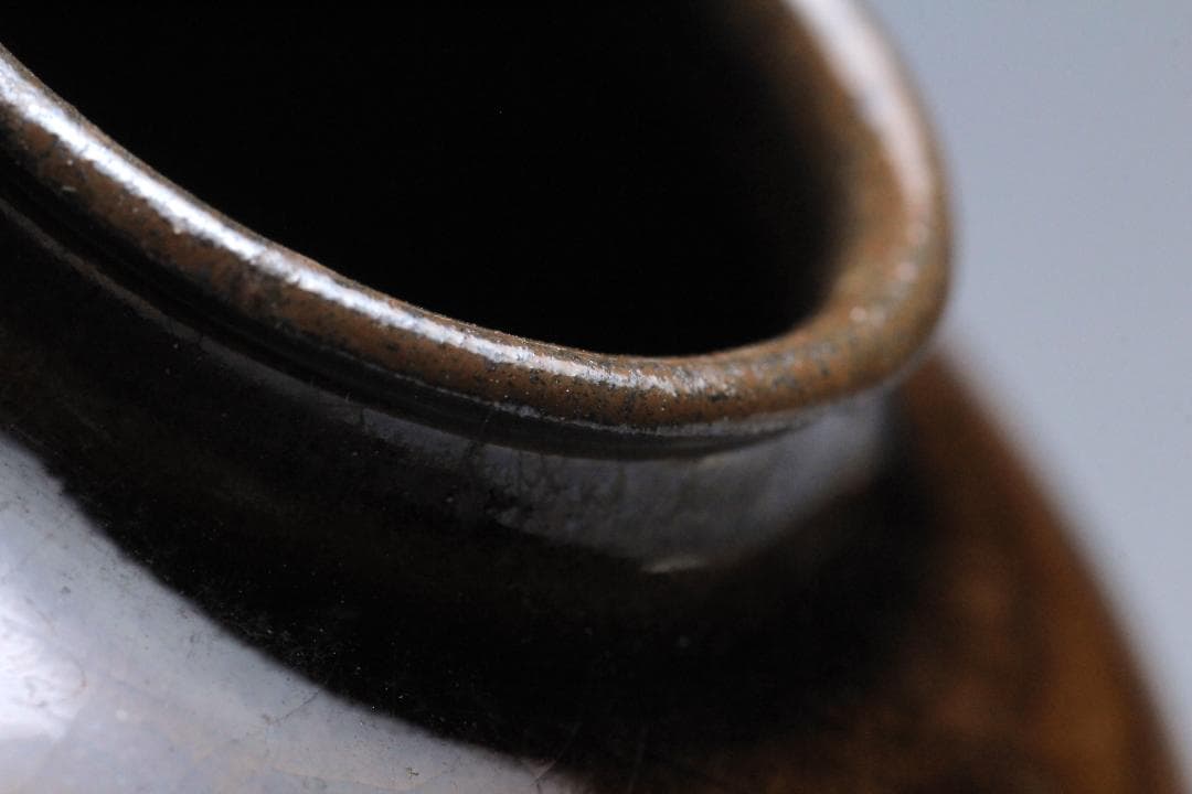 高取静山　十一代　茶入　共箱　茶入れ　古美術品　骨董品【正一古美術】