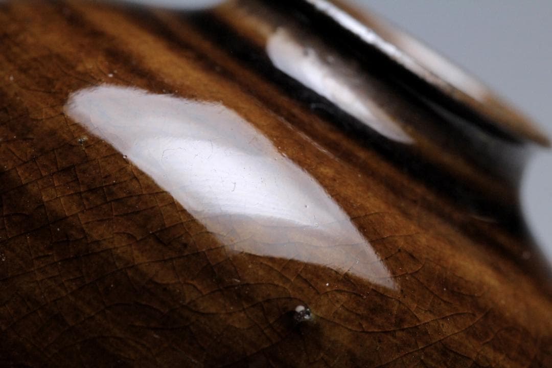 高取静山　十一代　茶入　共箱　茶入れ　古美術品　骨董品【正一古美術】