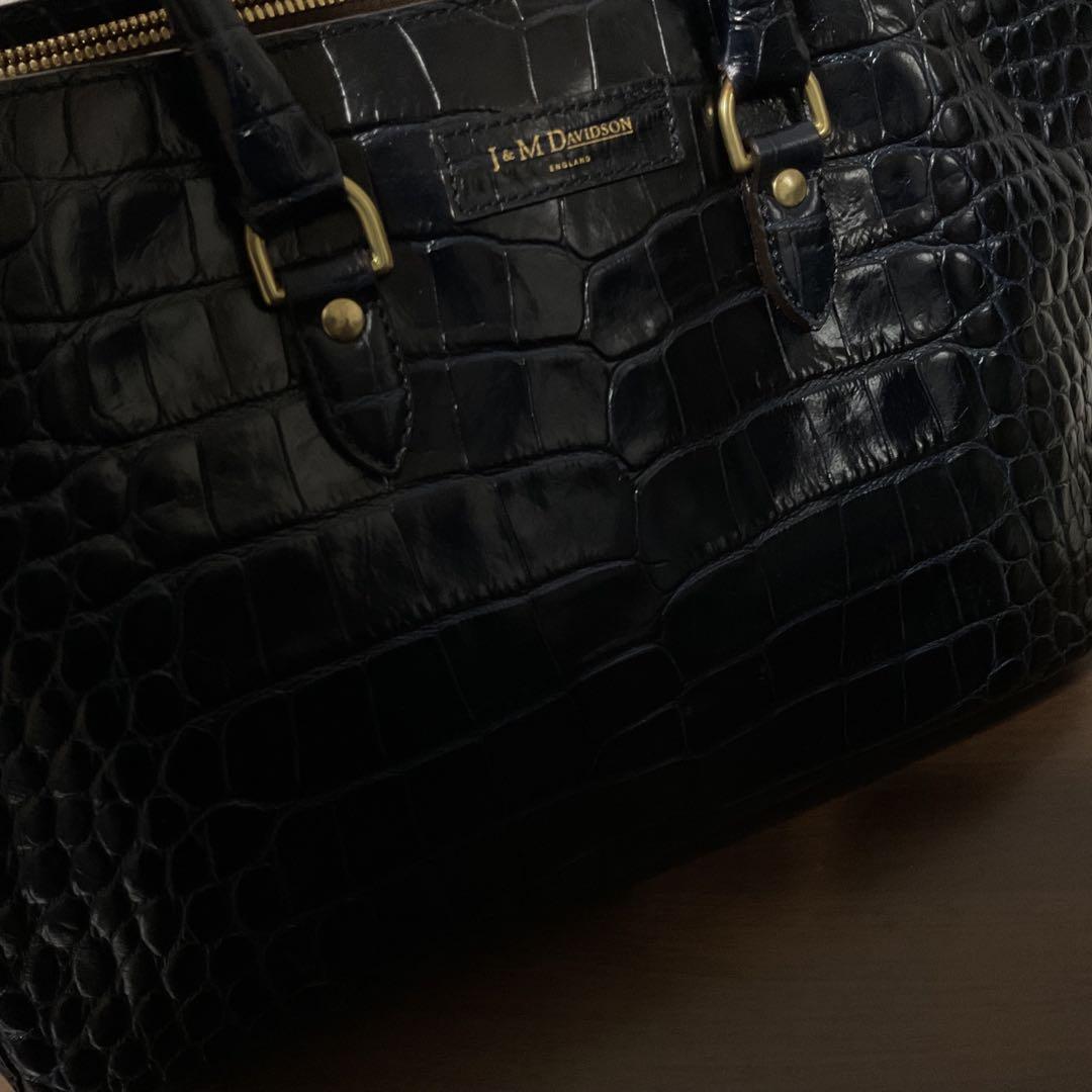 ☆開店セール☆ 使用数日 美品 J&M DAVIDSON レザー ロゴ バッグ①