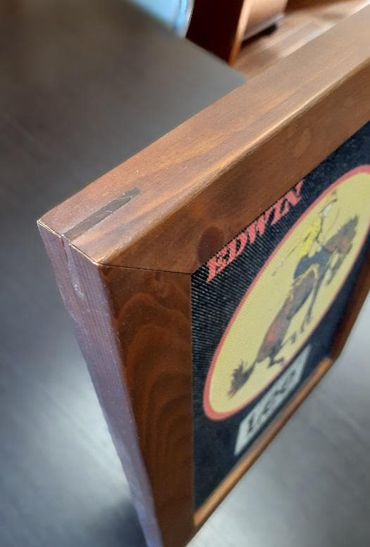 Lee リー デニムバナー 木製額縁 看板 「激レア」 ノベルティグッズ