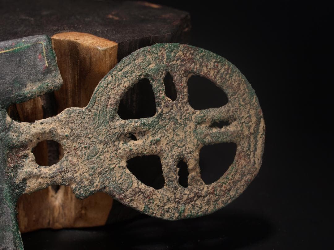 中国清銅器　唐時代ベルトの金具　激安骨董品 AK499A3-5