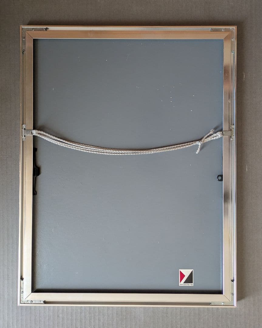 長谷川潔の銅版画　コップに挿した野花　美品