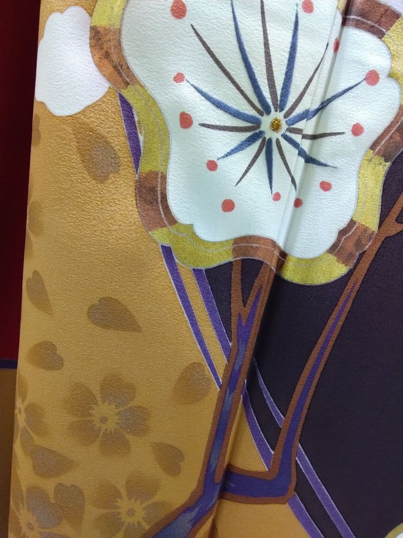 振袖フルセット、一蔵振袖落款、重ね衿帯揚げ帯締め、西陣袋帯、襦袢、トールサイズ