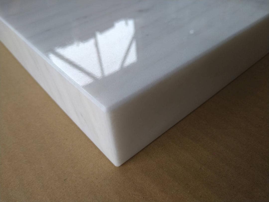 高級 天然白大理石　オーディオボード●350×250×42●5面磨き　ペア