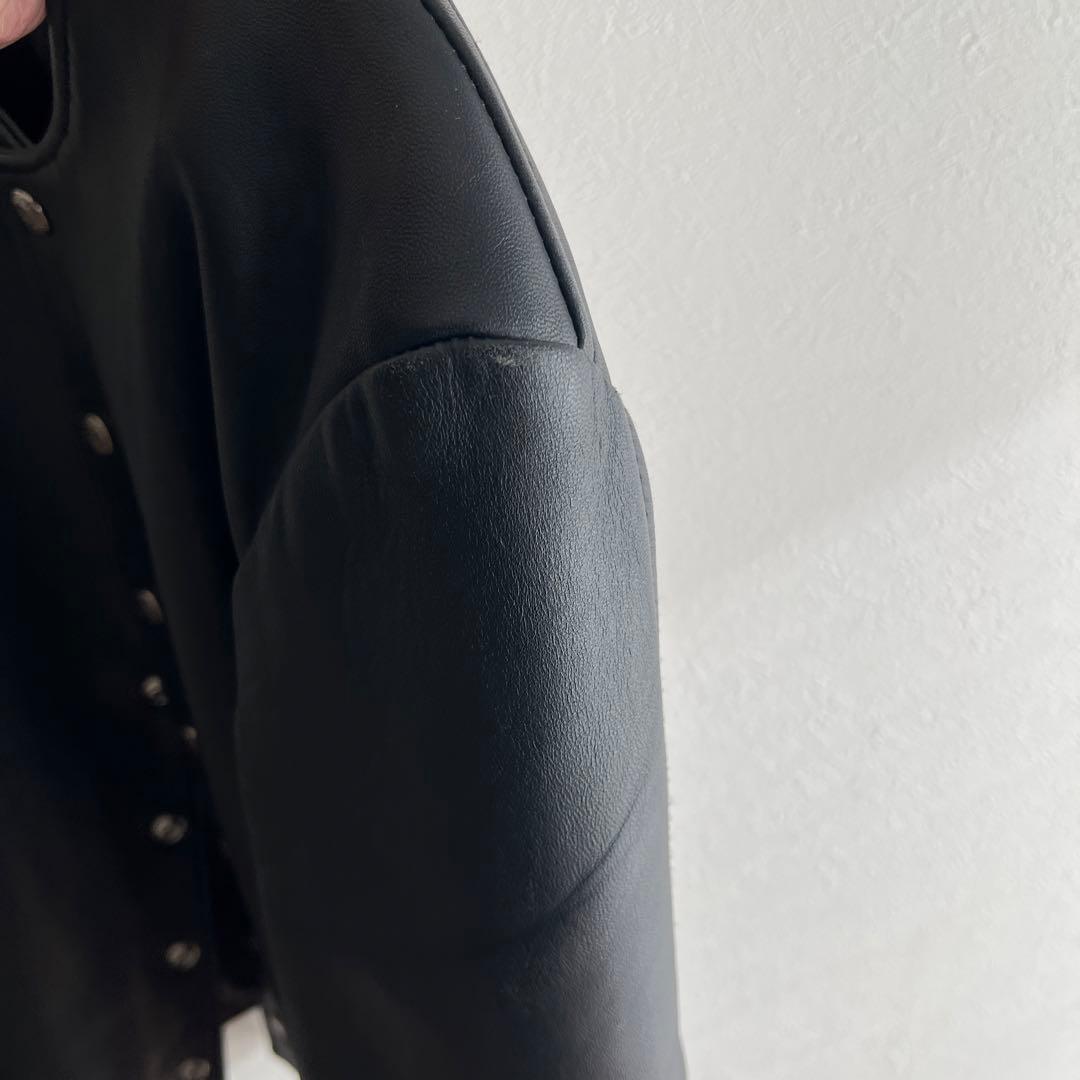 Schott ブラック レザー ジャケット M