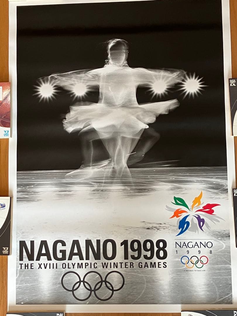 ❣️NAGANO 1998 冬季オリンピック 公式ポスター B1サイズ　貴重品