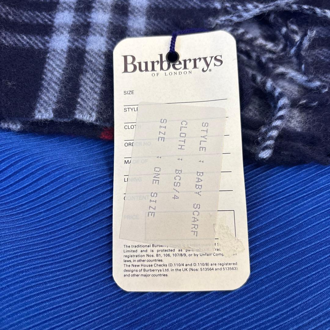 未使用自宅保管タグ付Burberrys レディースネイビー系 ノバチェック柄