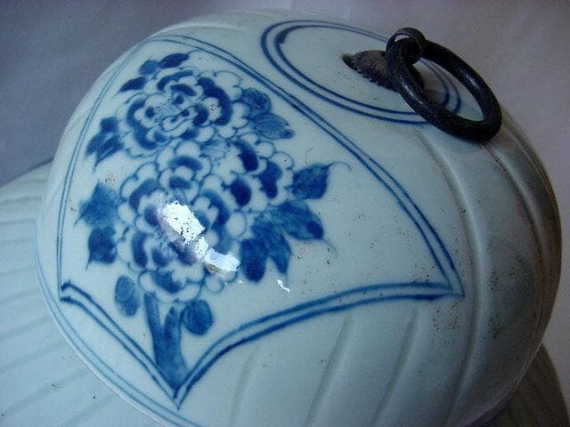 骨董★中国　陶器　巨大　蓋付　宮廷貢品壷★処分大幅再値下げ！