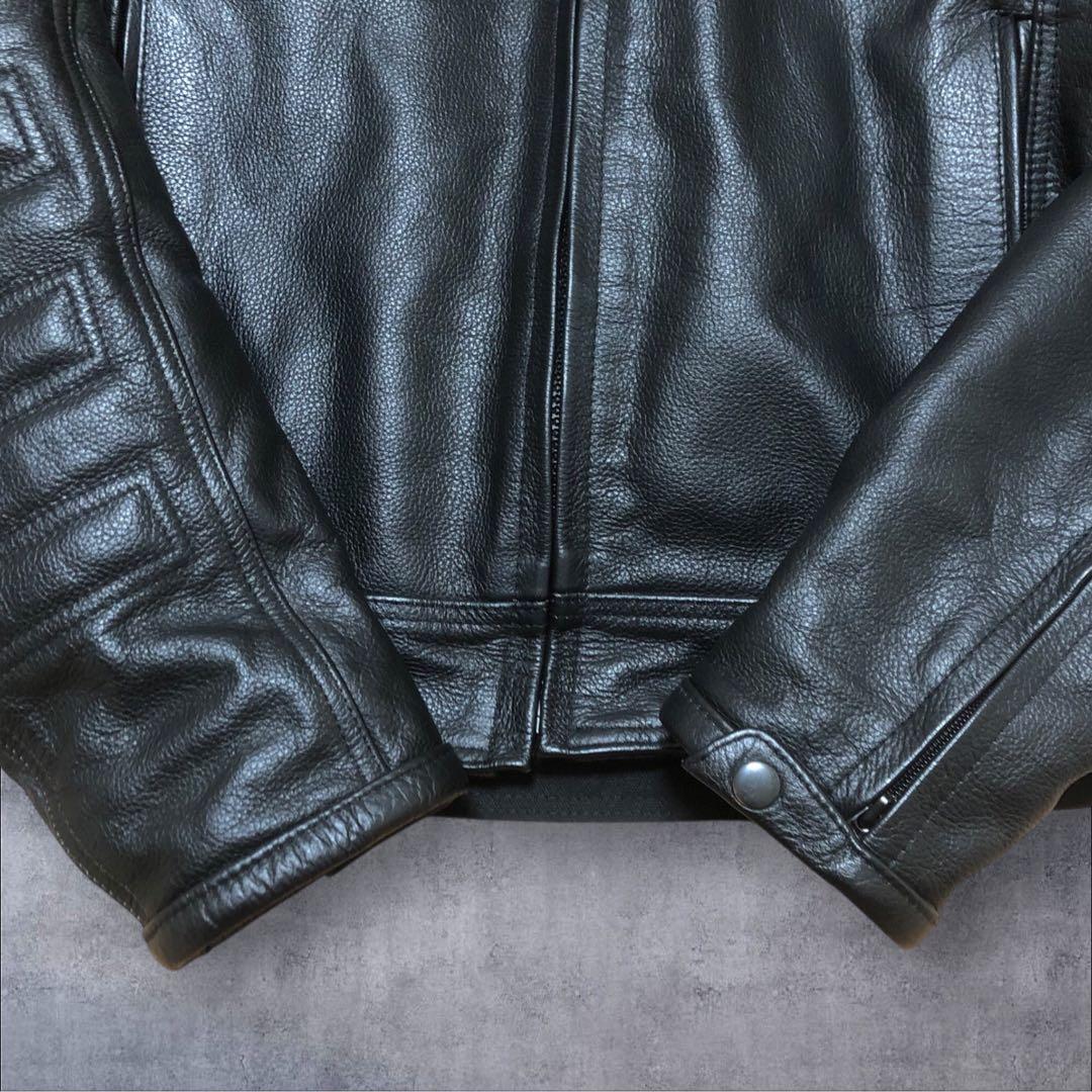 【希少サイズ】GENUINE Leather　本革　ライダースジャケット　XXL